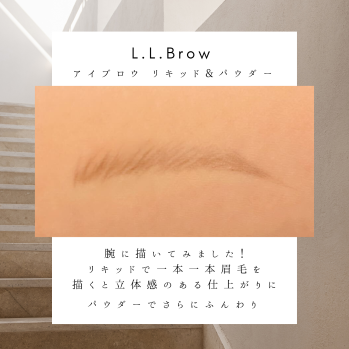 L.L.Browリキッド&パウダーのW使いで立体的な眉に♪