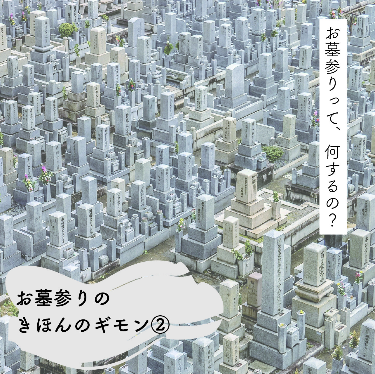 お墓参りのきほんのギモン②「お墓参りって、何するの？」