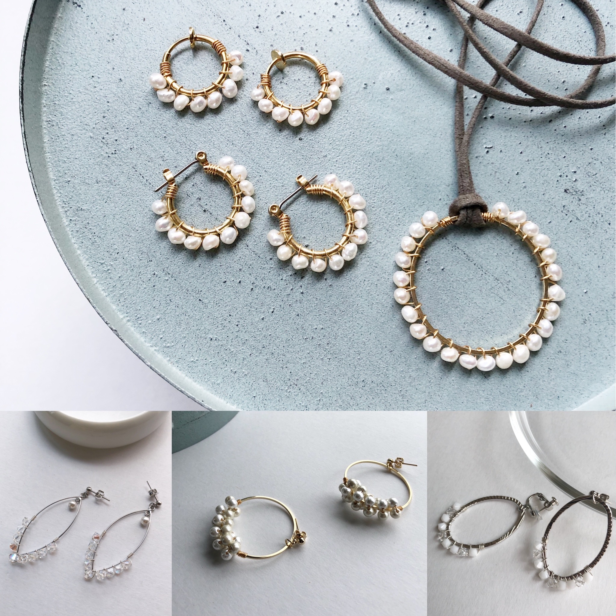 巻き巻きピアス／イヤリング