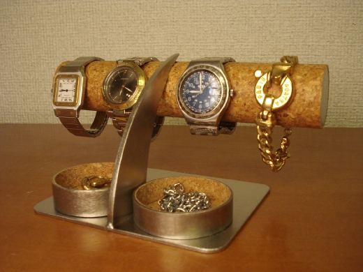 アクセサリー丸ダブルトレイ腕時計スタンド　ak-design　N 81024