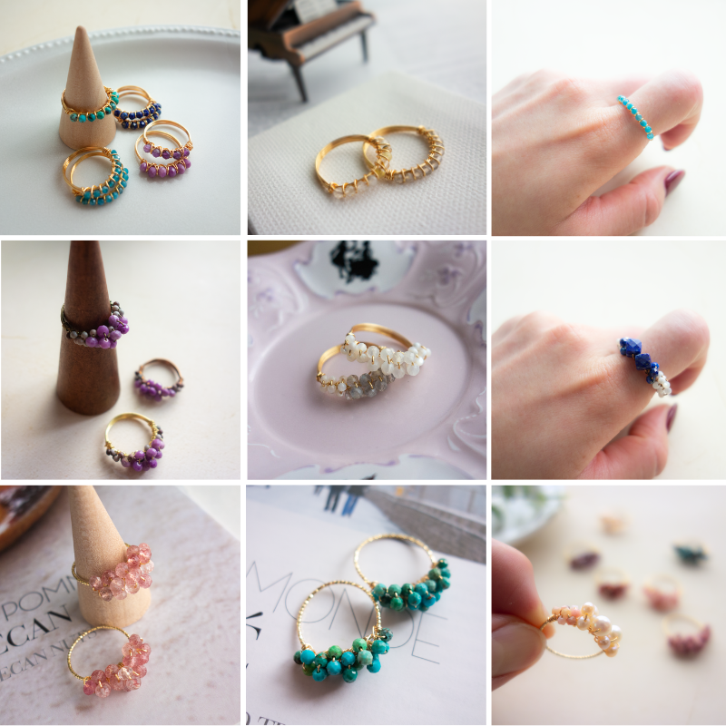 ──ふと目に留まる手元、彩を楽しむ天然石のリング/自分の目でいつでも確かめられる特別なアクセサリー