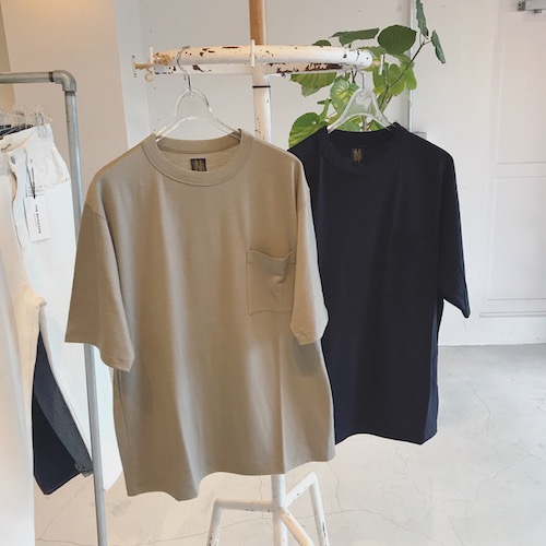 BATONER /  WASHABLE WOOL POCKET T-SHIRT