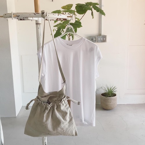 20/80 Linen Canvas Redcross Shoulder Bag ＆ アミアカルヴァ