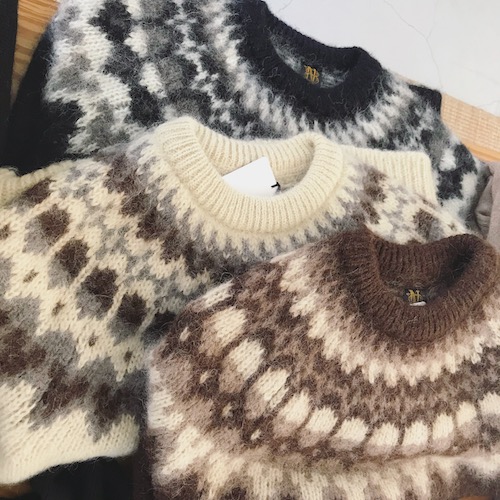 BATONER・  MOHAIR NORDIC CREW NECK