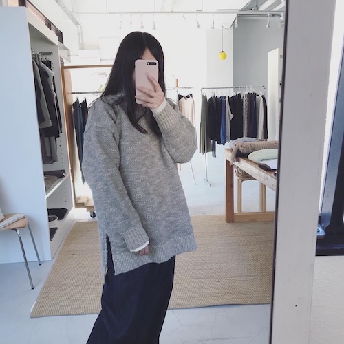 Phlannel ・Wool Slub Yarn Skipper Sweater