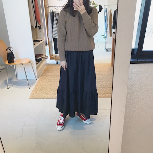THE SHINZONE リネンギャザースカート