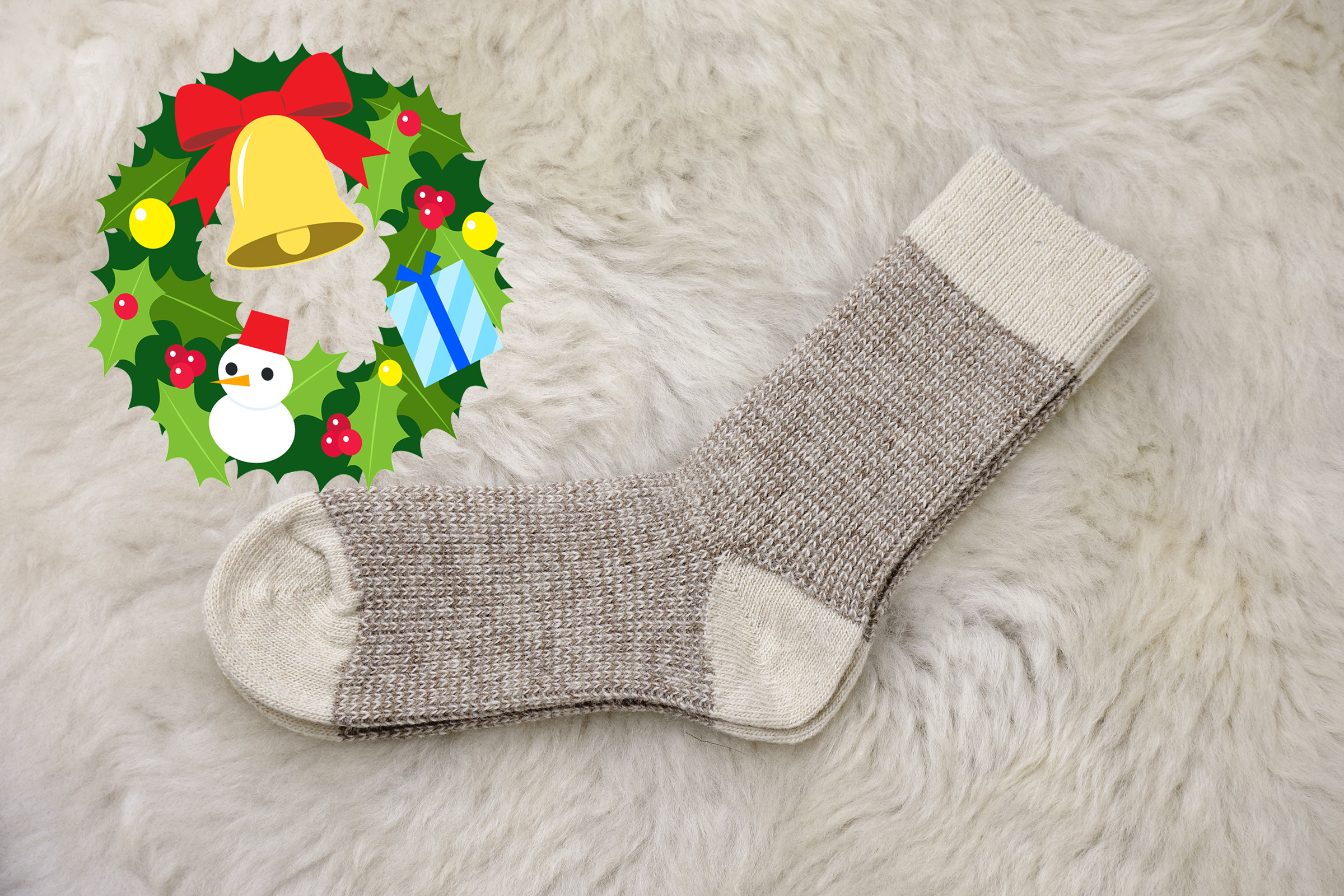 寒くなるこの時期にサフォーク靴下はいかがですか?