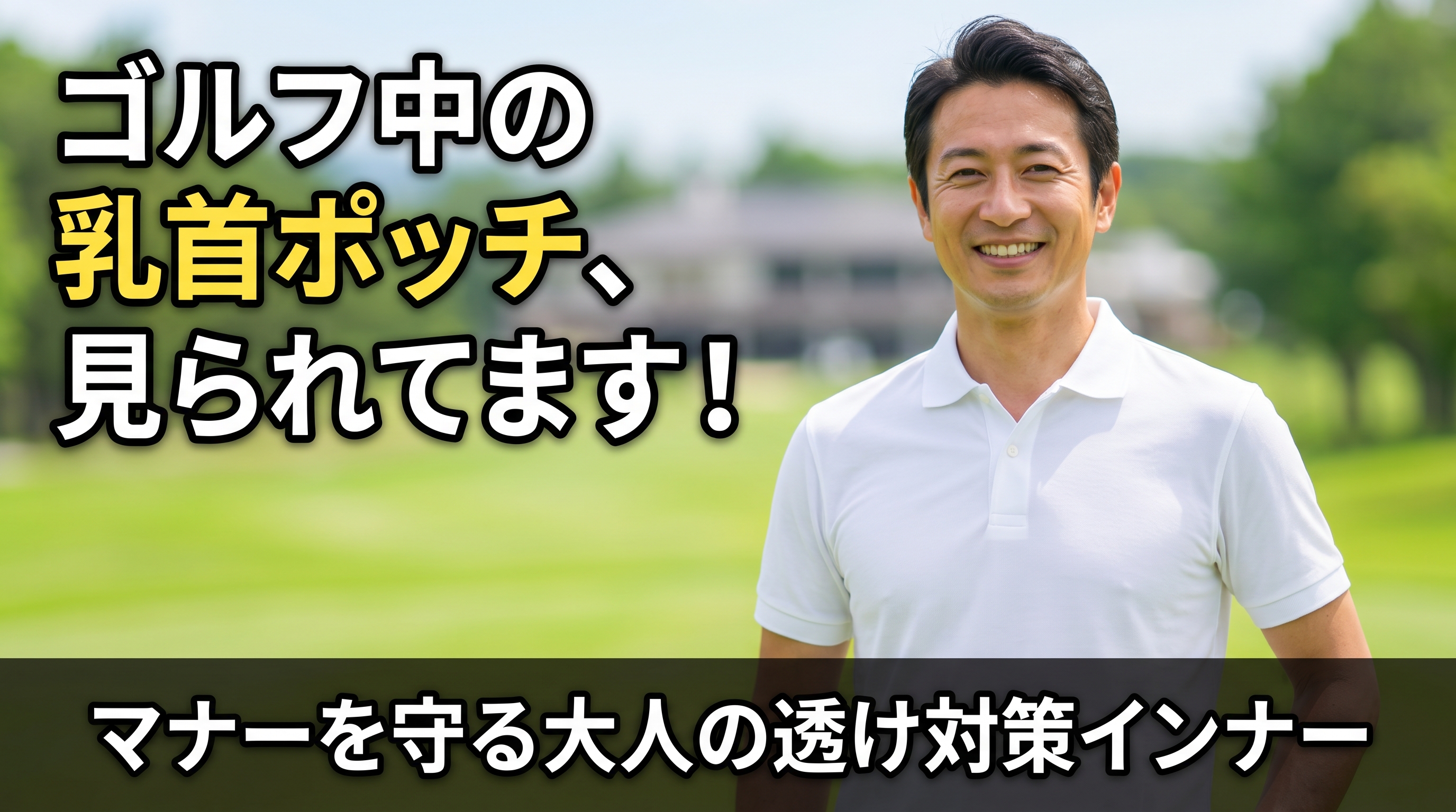 ゴルフウェア着用時のポッチ対策とマナーについて