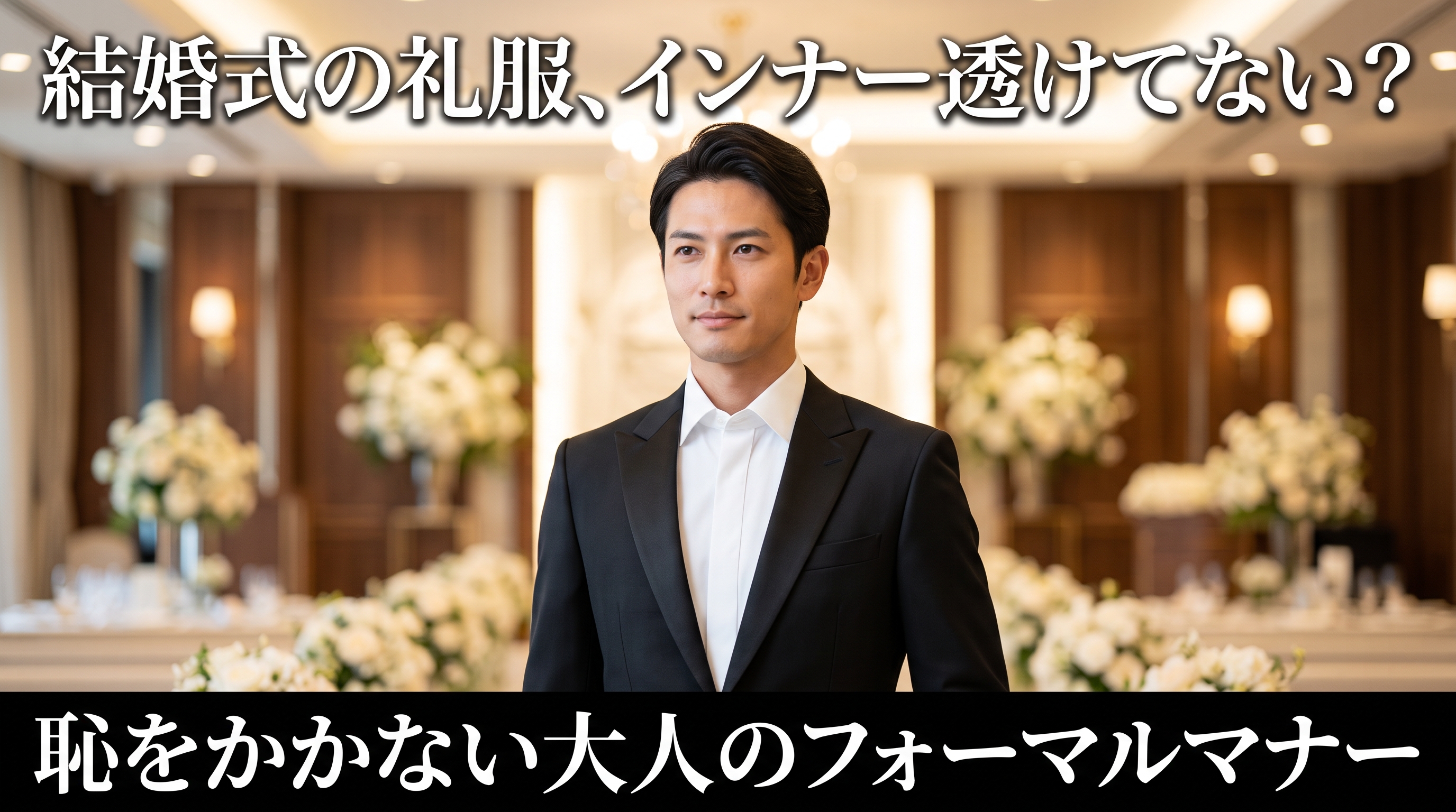 【結婚式・お呼ばれ】礼服の白シャツから透けるのはNG!フォーマルシーンのインナーマナー