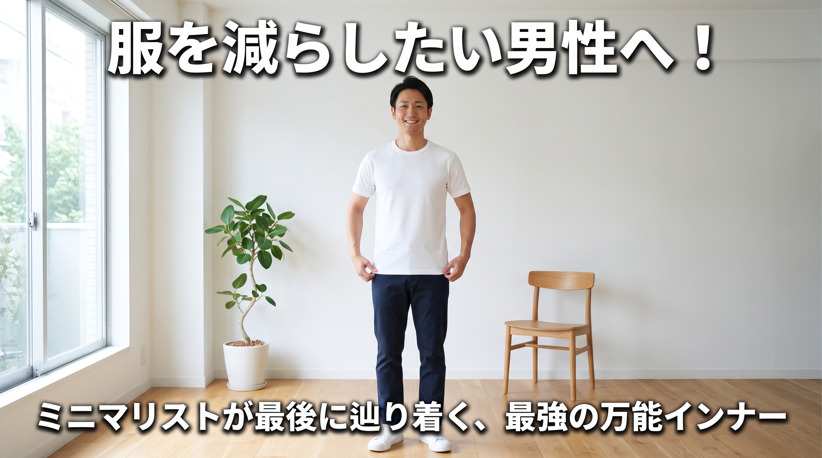 少数精鋭の服を長く着る！ミニマリストの男性が選ぶべき万能インナー