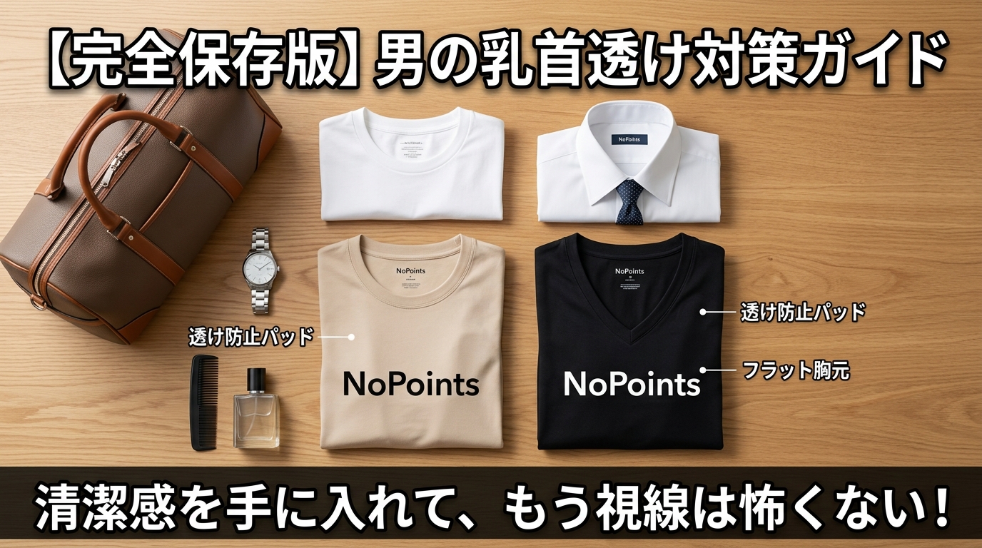 【総まとめ】男の乳首透け（ポッチ）対策の完全ガイド！もう視線は怖くない