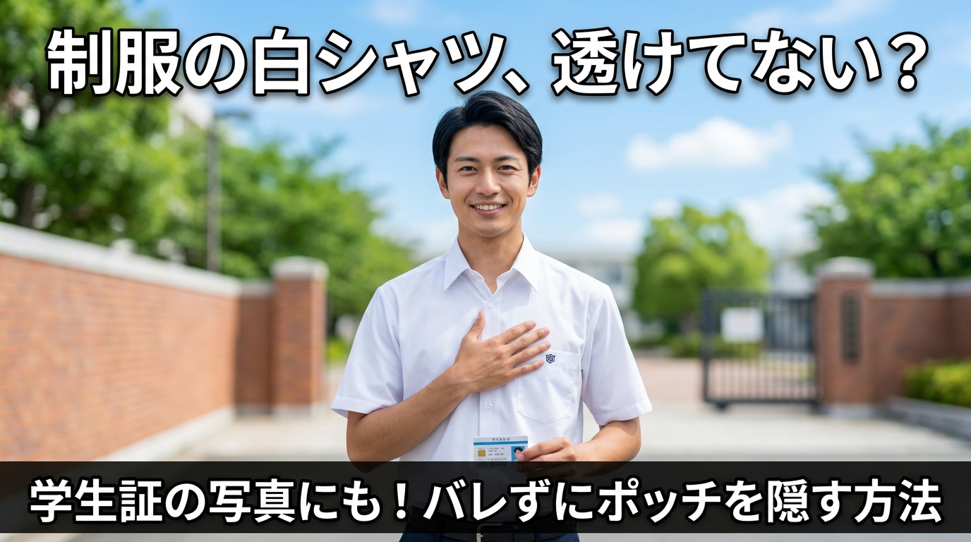 【学生向け】制服の白シャツから透けるのを防ぐ！バレない＆コスパ最強の対策