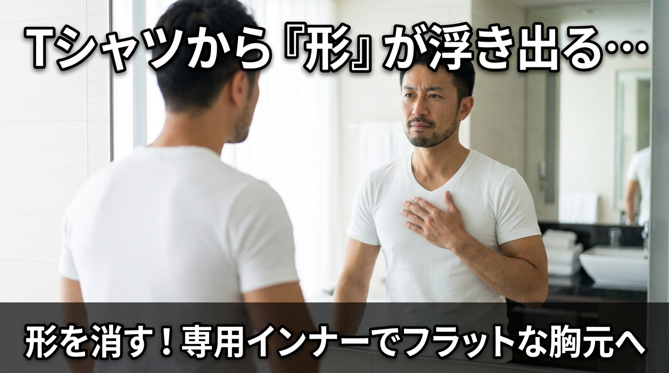乳首の「形(凹凸)」が浮き出る悩み解決!フラットな胸元を作るインナー活用術