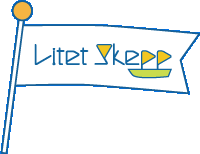お店の名前「Litet Skepp（リーテッ フェップ）」とロゴ