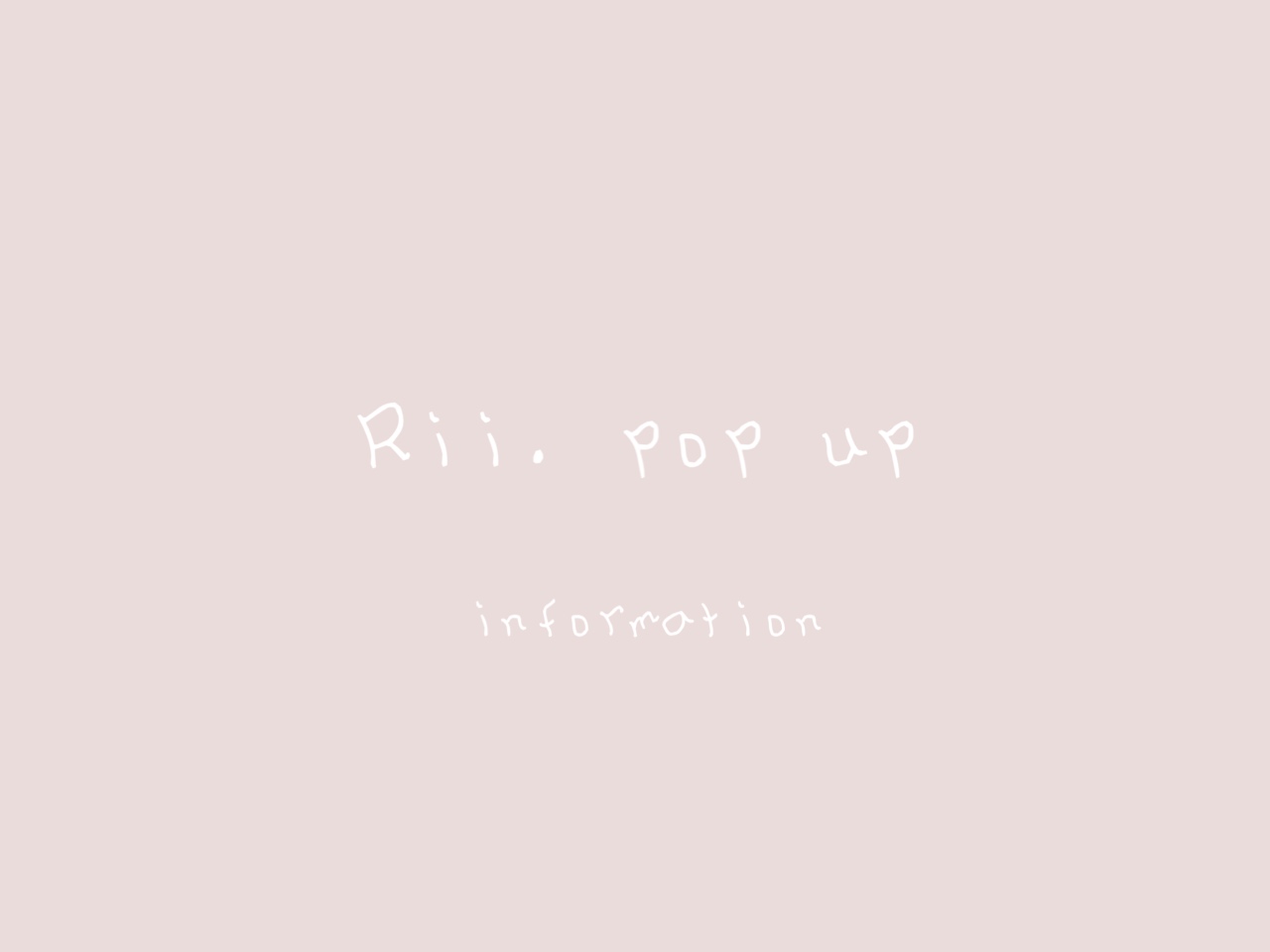 pop up information