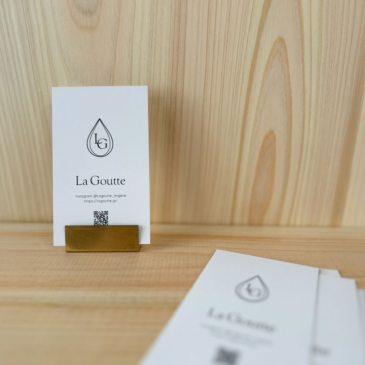 ショップカード制作実績｜La Goutte　様