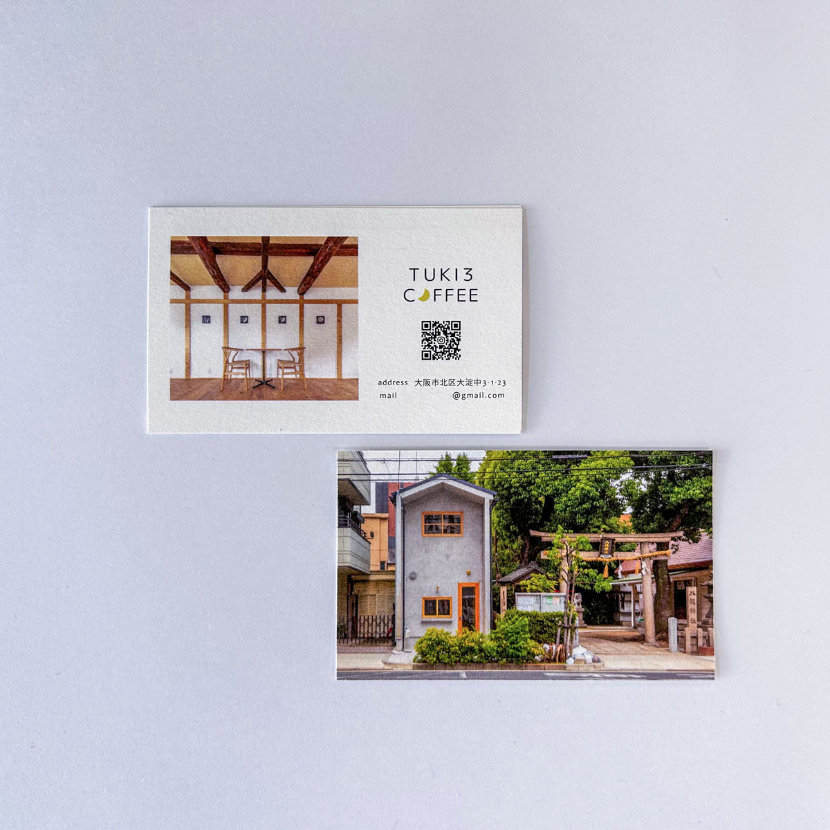 ショップカード制作実績｜TUKI3 COFFEE　様