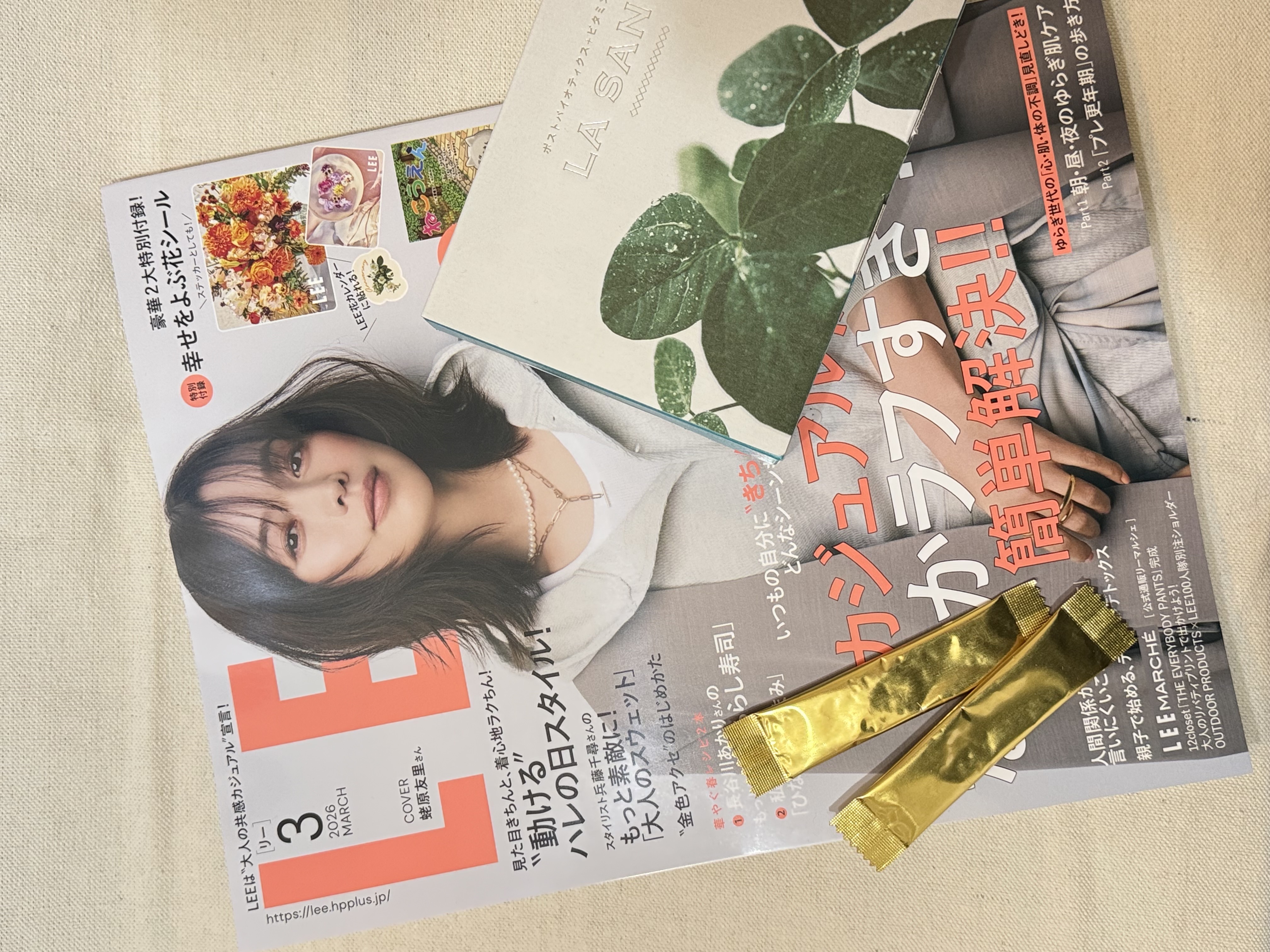 雑誌掲載　LEE　3月号