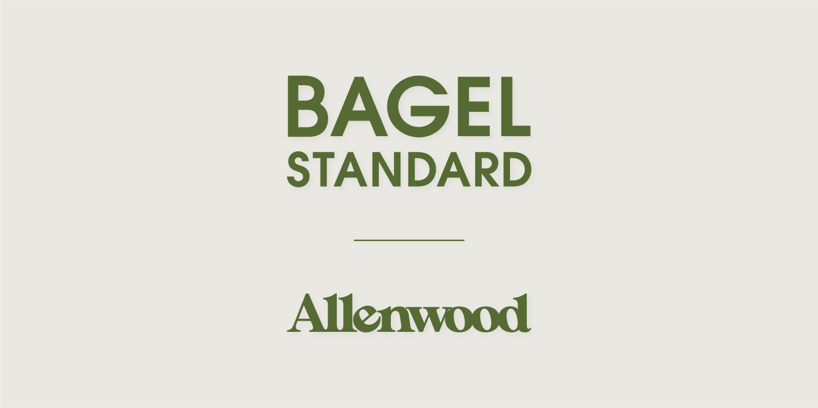 Allenwood × BAGEL STANDARD