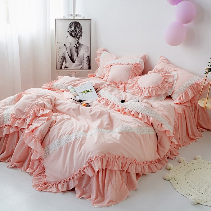 フリルが可愛いデザイン寝具カバーセットのご紹介♪  5月22日まで１０％割引セール開催中！