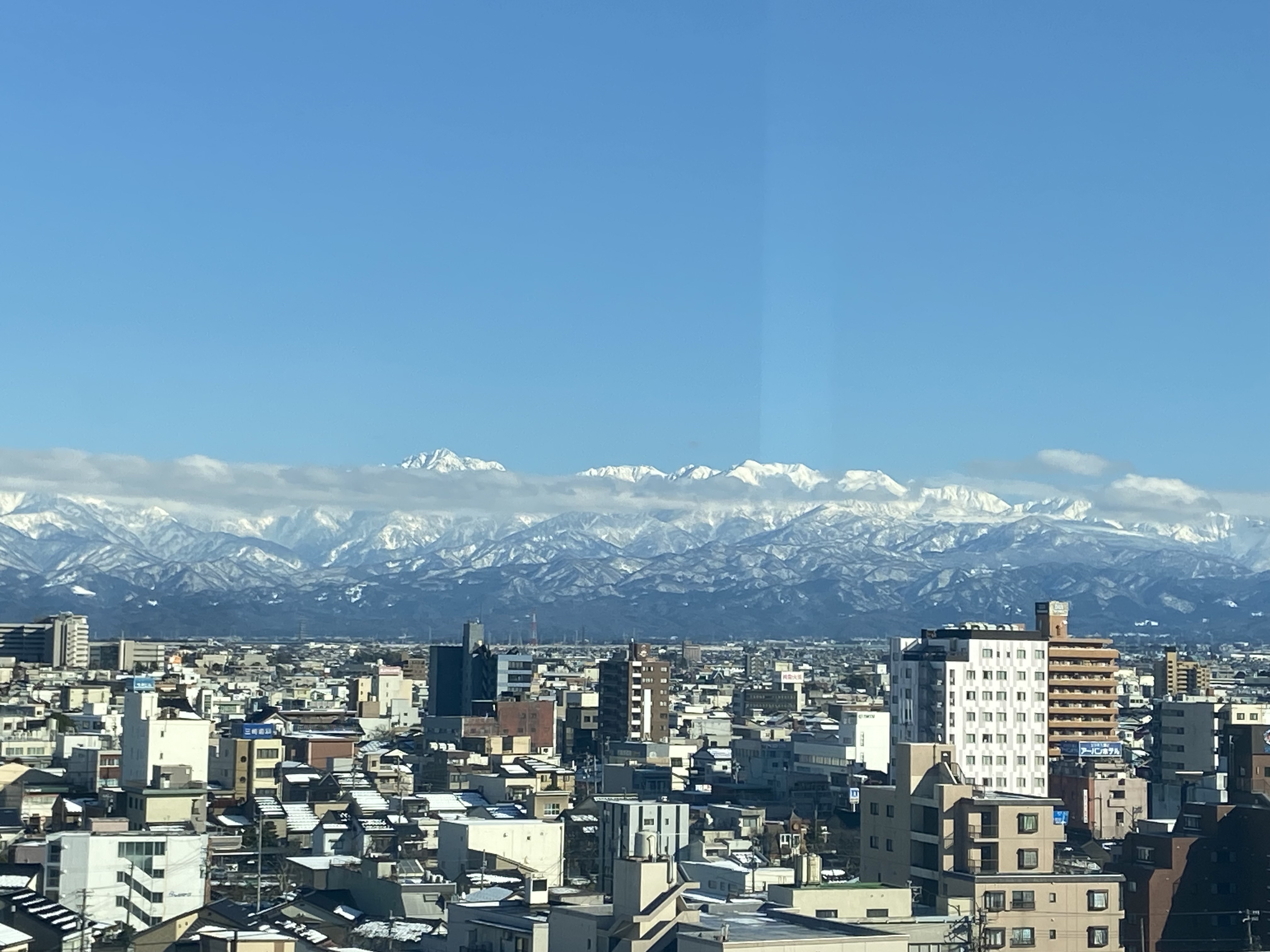富山から見た日本アルプス