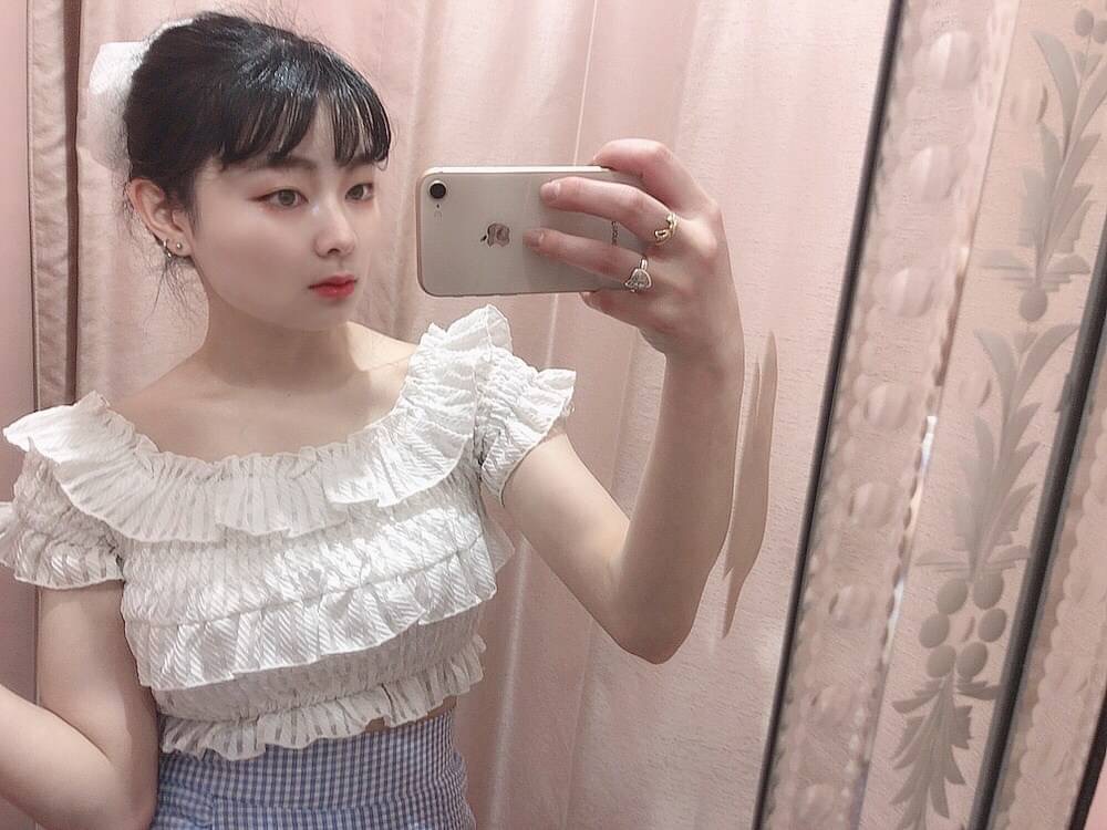 【staff】オーガンジーオフショルトップス着回しのご紹介♡ yuzu