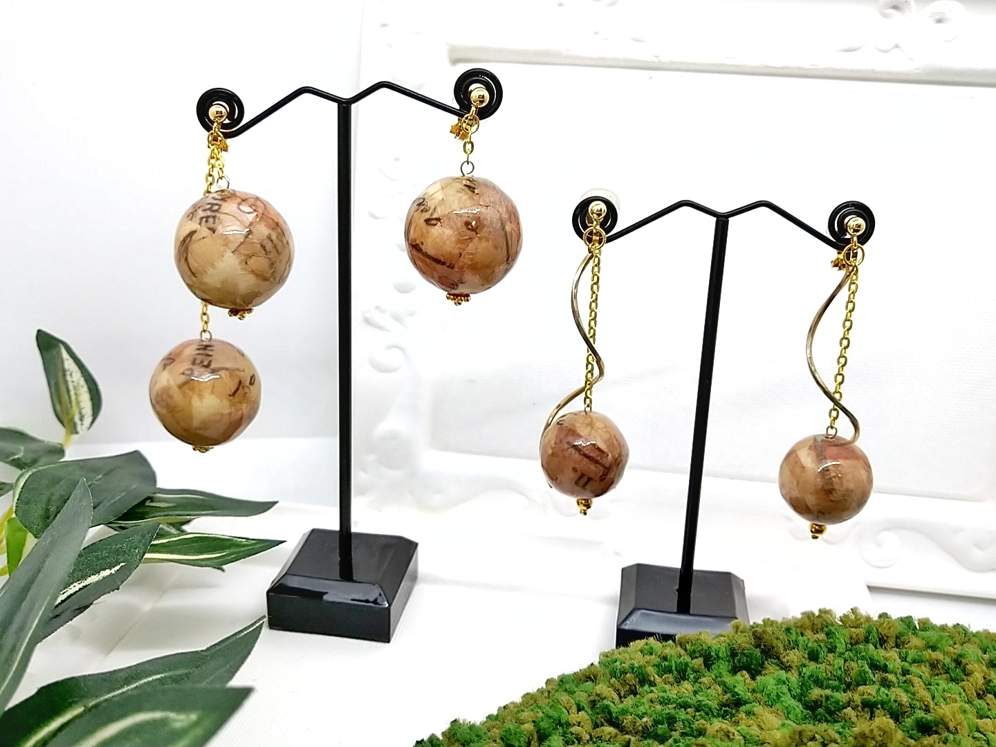 デコナップビーズのアクセサリー