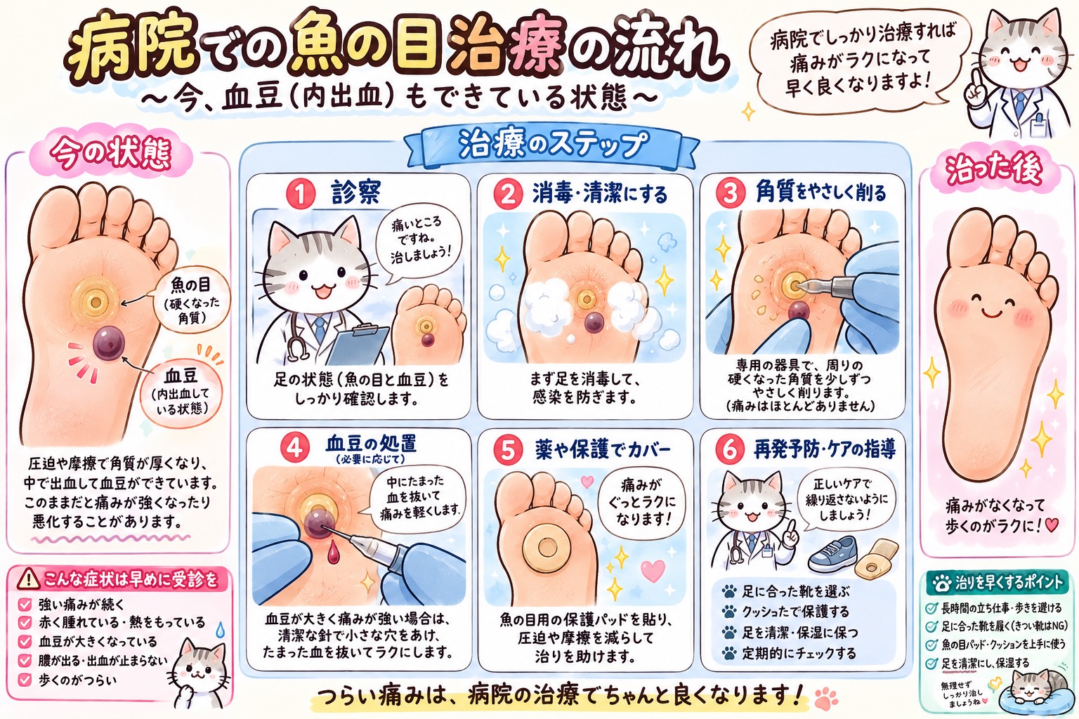 本当に痛い 魚の目が