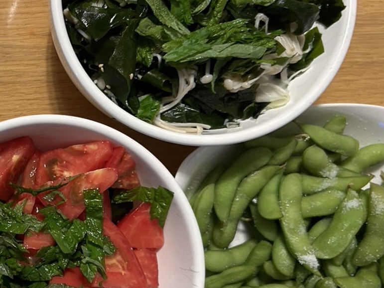 野菜モリモリ食べましょう