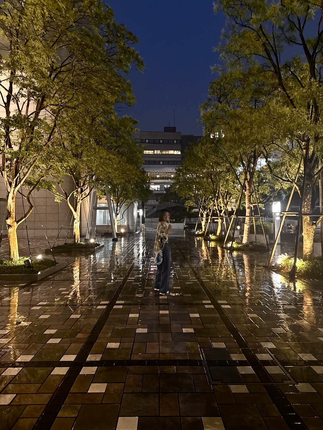 雨の中目黒