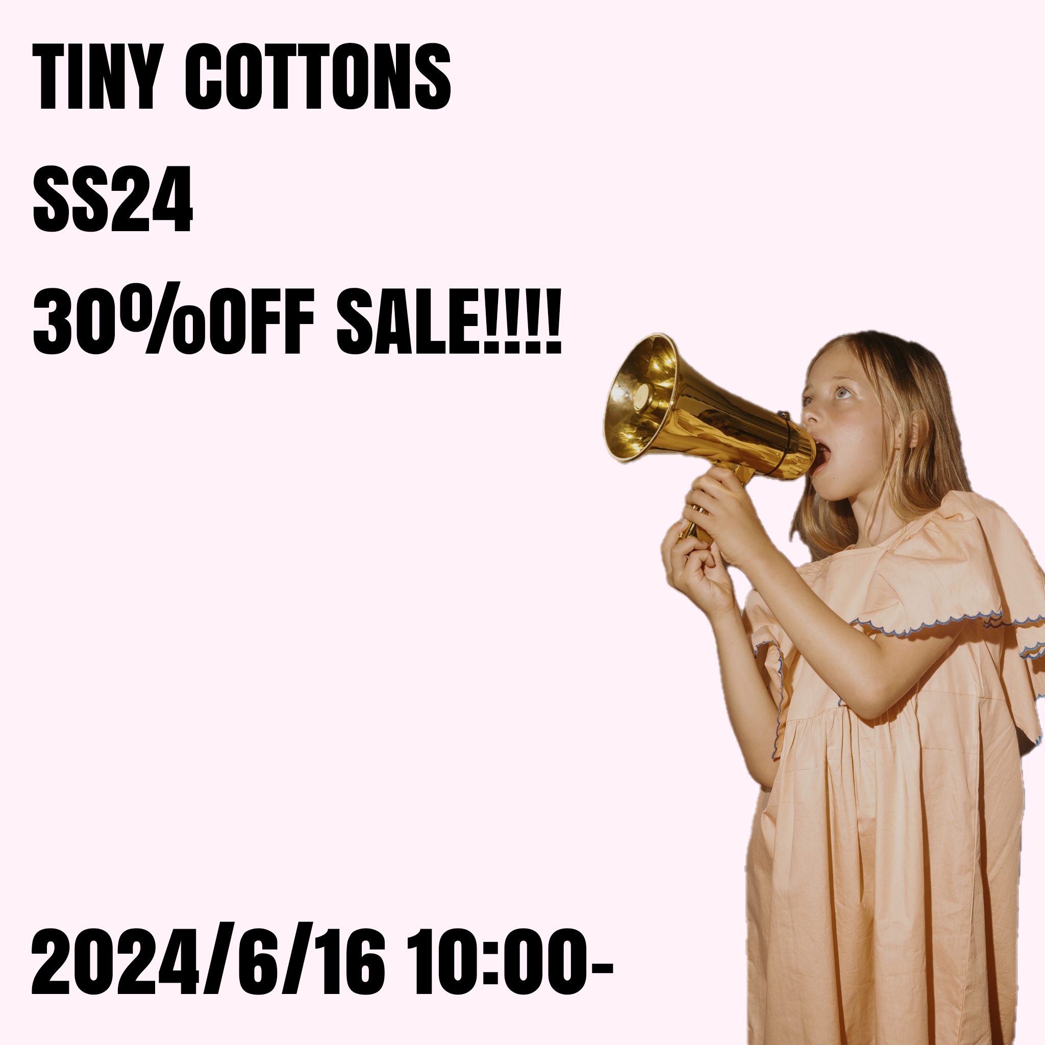 【30%OFF 】TINY COTTONS SS24 SALE