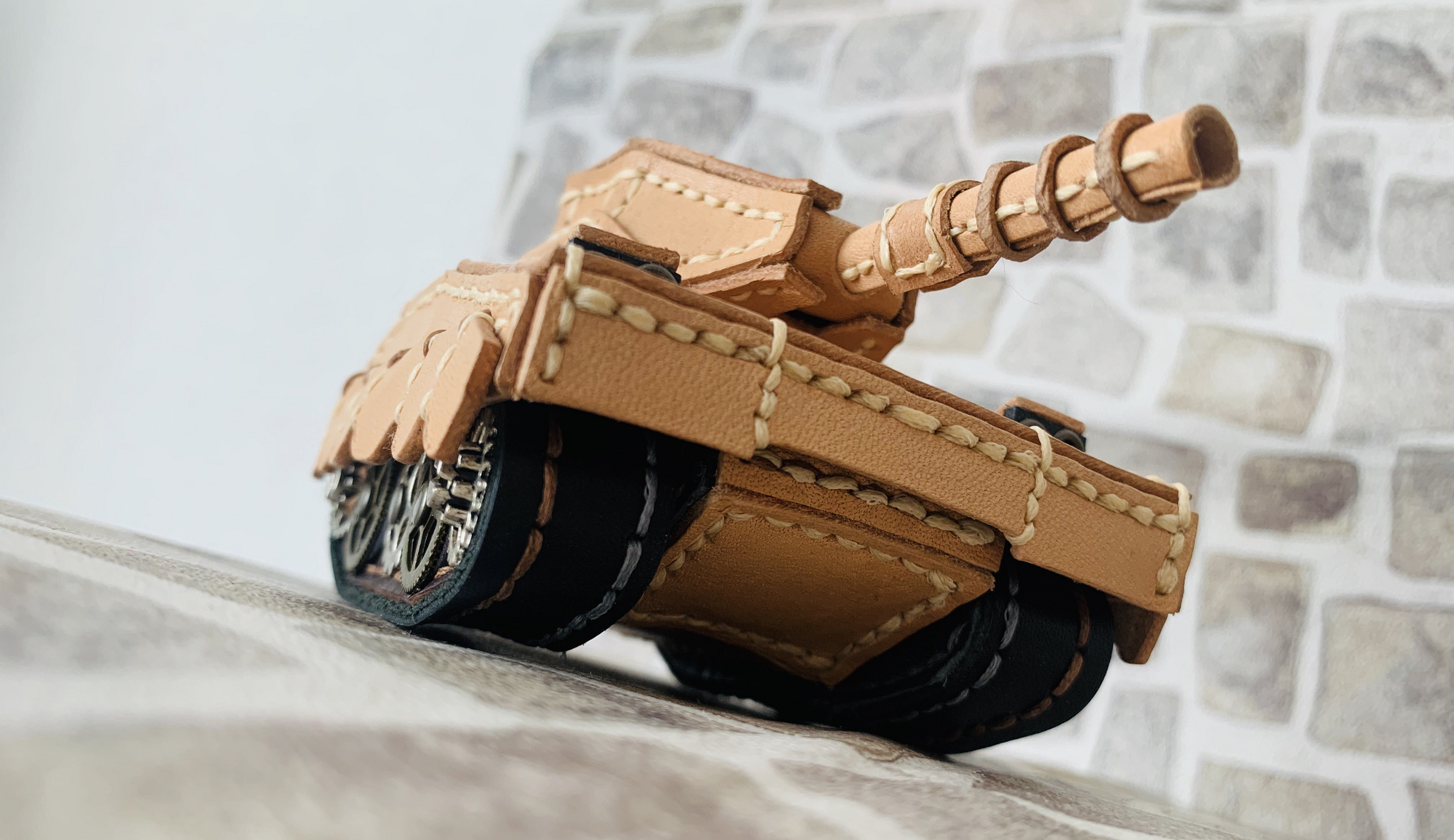 レザークラフトで戦車を作る　完成編