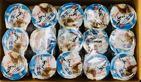 もずく 三杯酢 60g×3個 15パック入り【毎日海藻を毎日食べよう】沖縄県久留米島産
