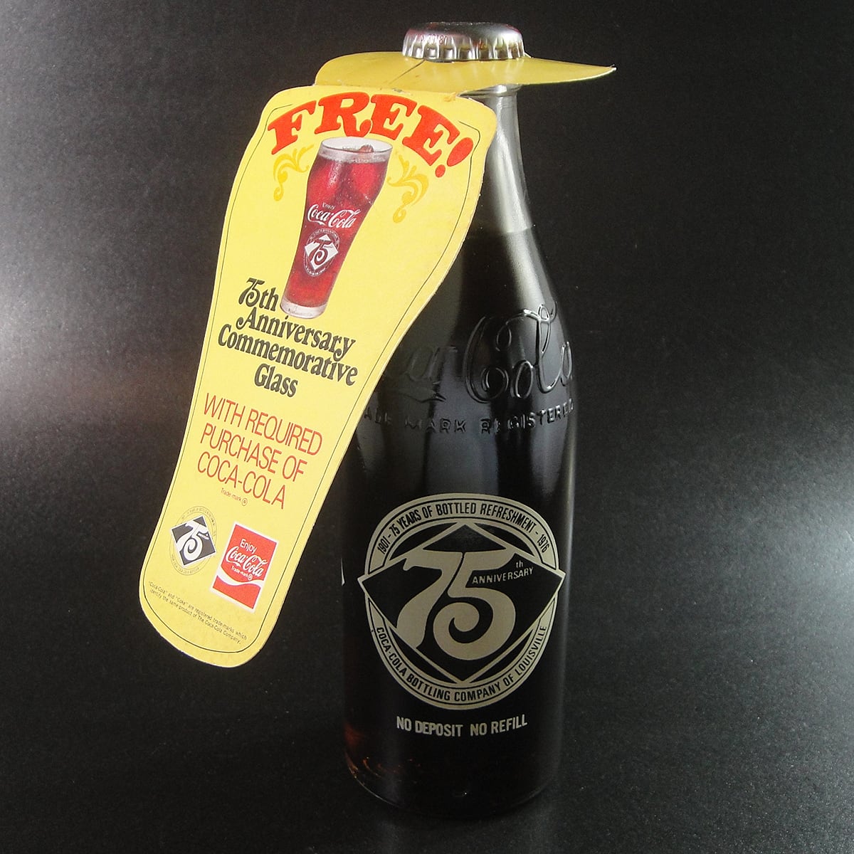 ７０’ｓアメリカ コカ・コーラ75周年記念ボトル ケンタッキー＆広告