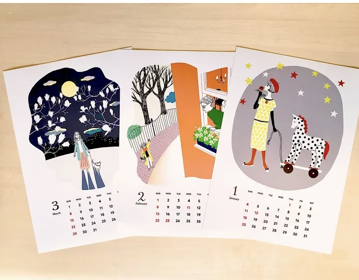 大塚砂織カレンダー販売開始です