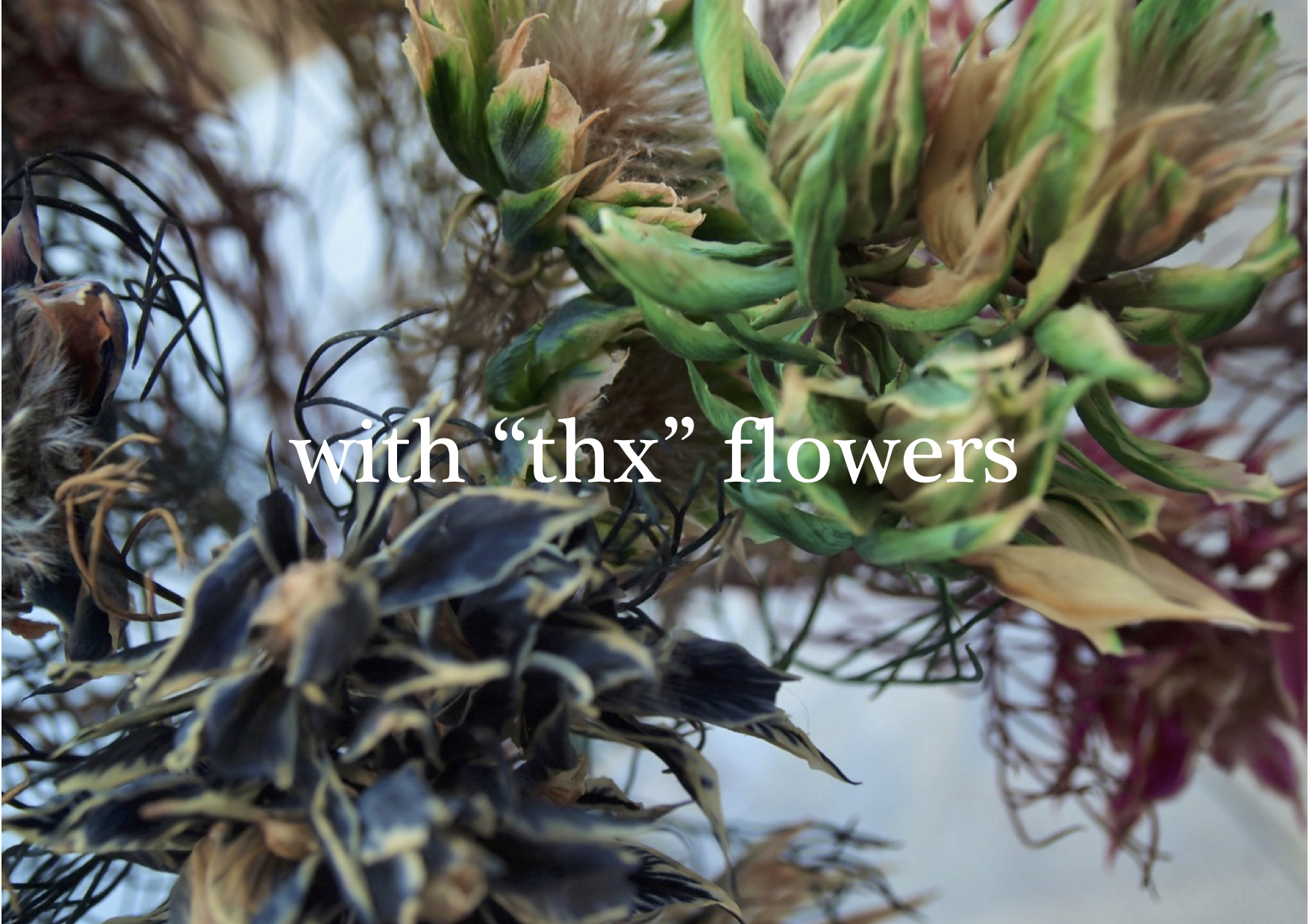 【information】「with "thx" flowers」fair. 開催のご案内