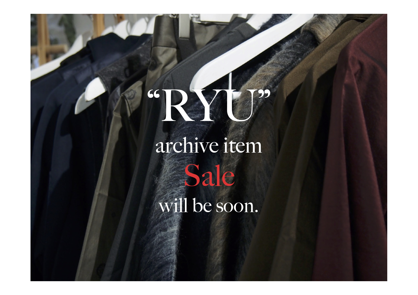 【will be soon】"RYU" archive item.