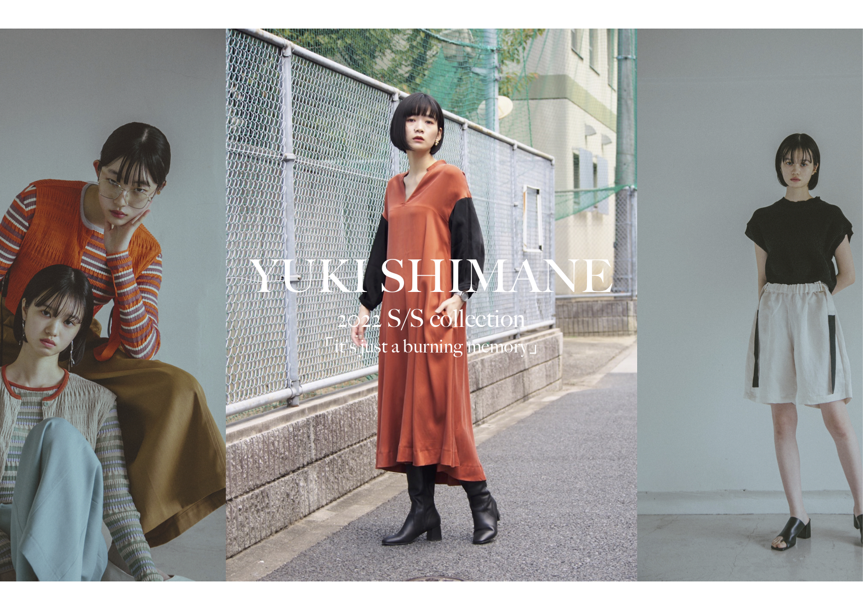 【new stock】YUKI SHIMANE 2022 S/S collection item.