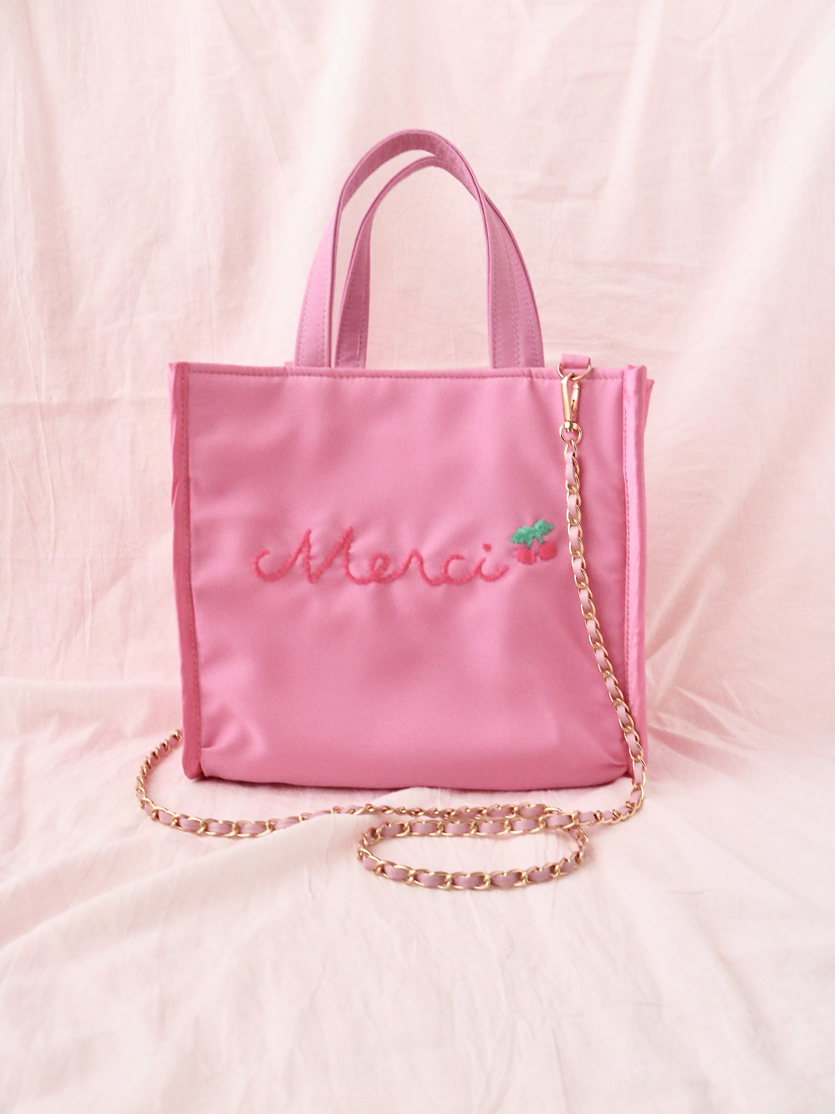 終了しました!Merciトートバッグ{カスタムできるよ!🎀