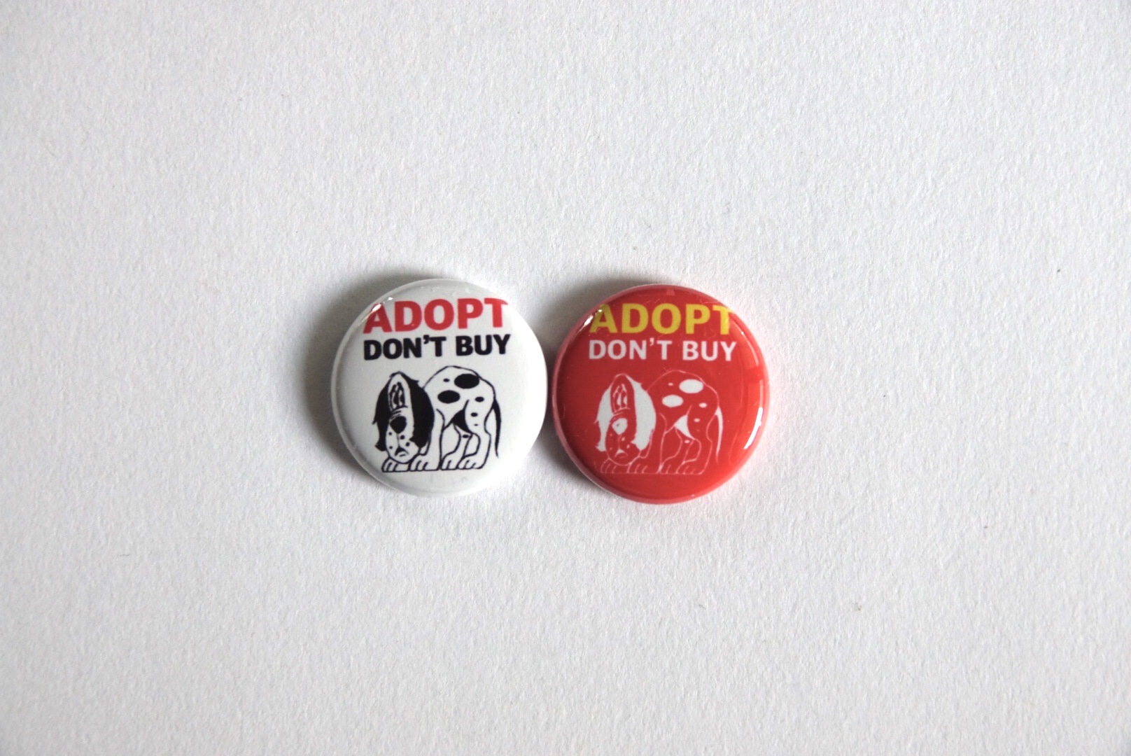 ADOPT DON'T BUY 25mm 缶バッジ 販売開始！