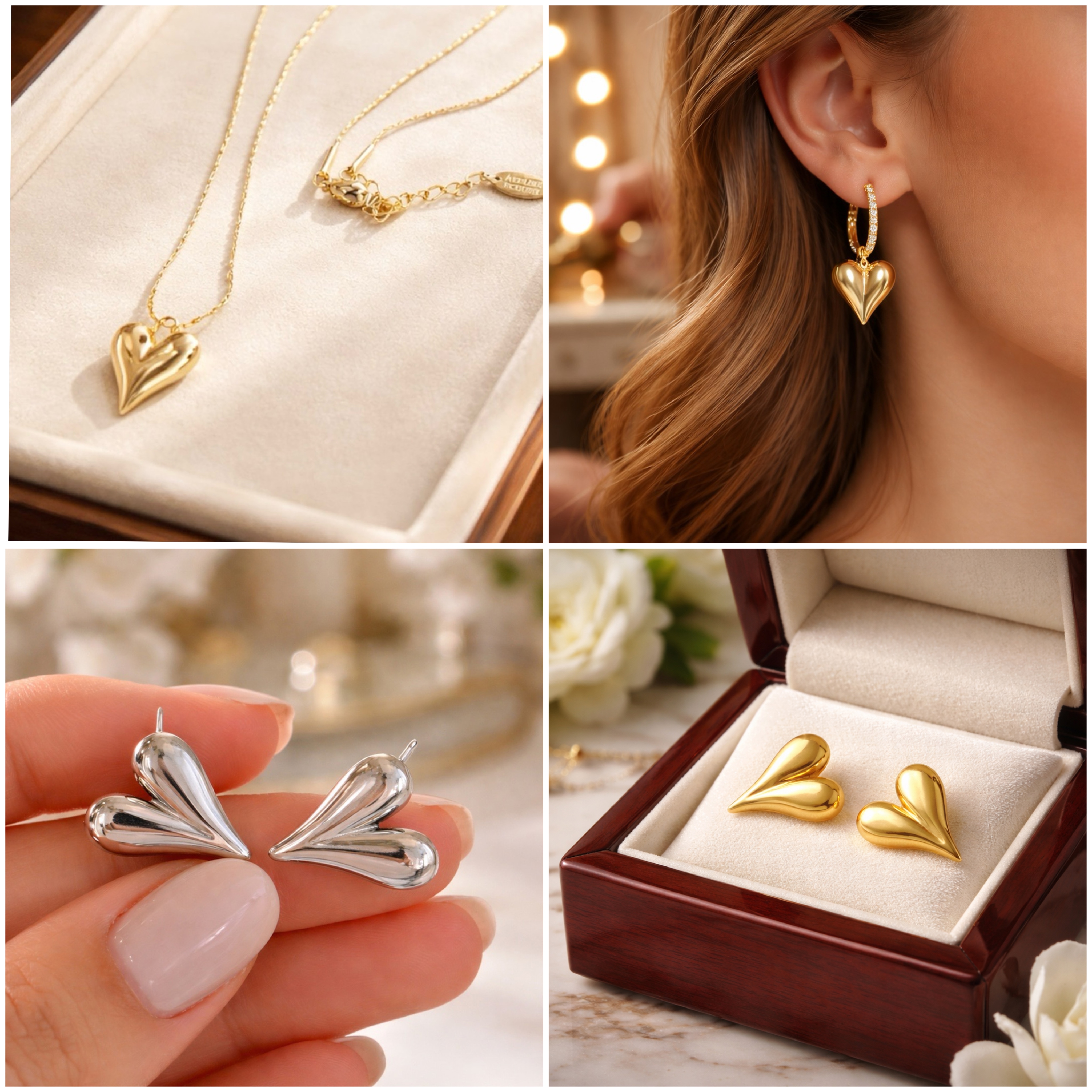 甘さをひとさじ。大人に似合う立体ハート