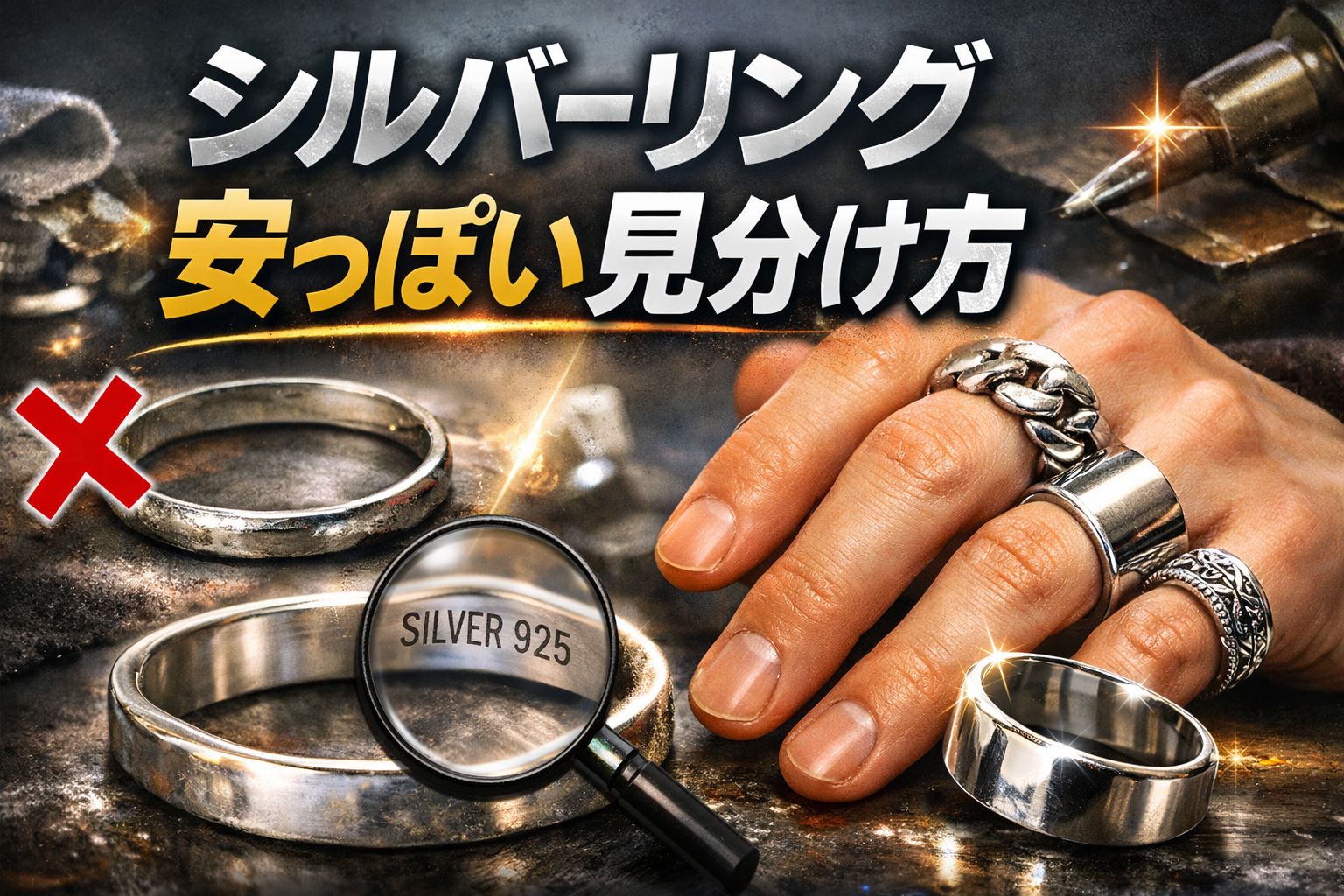 シルバーリングの『安っぽい』見分け方