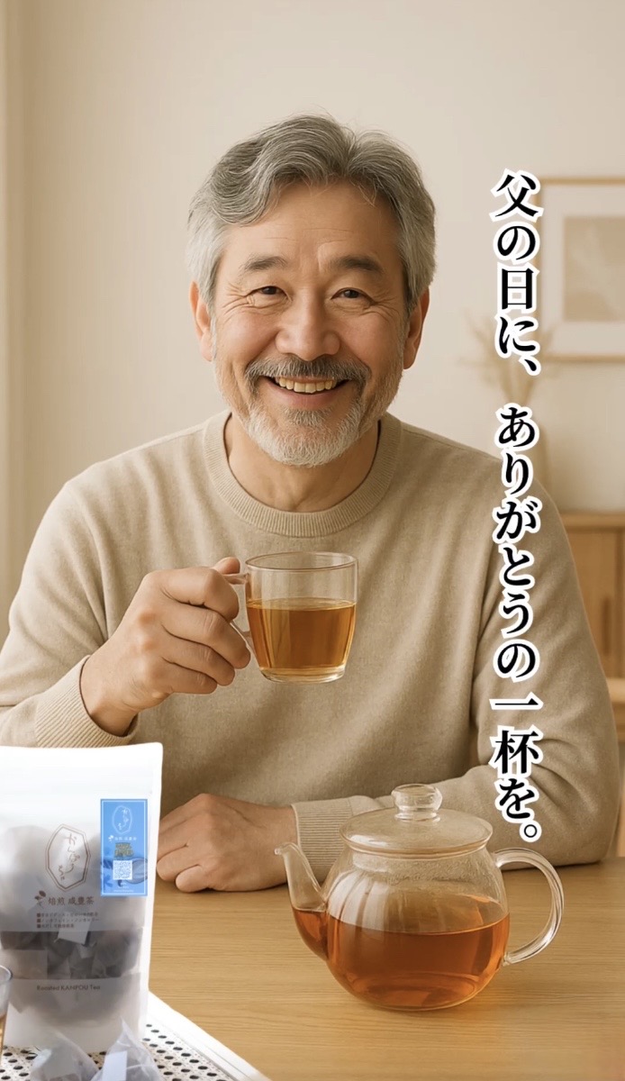 父の日のプレゼントに「焙煎かんぽうちゃ」はいかがでしょうか？