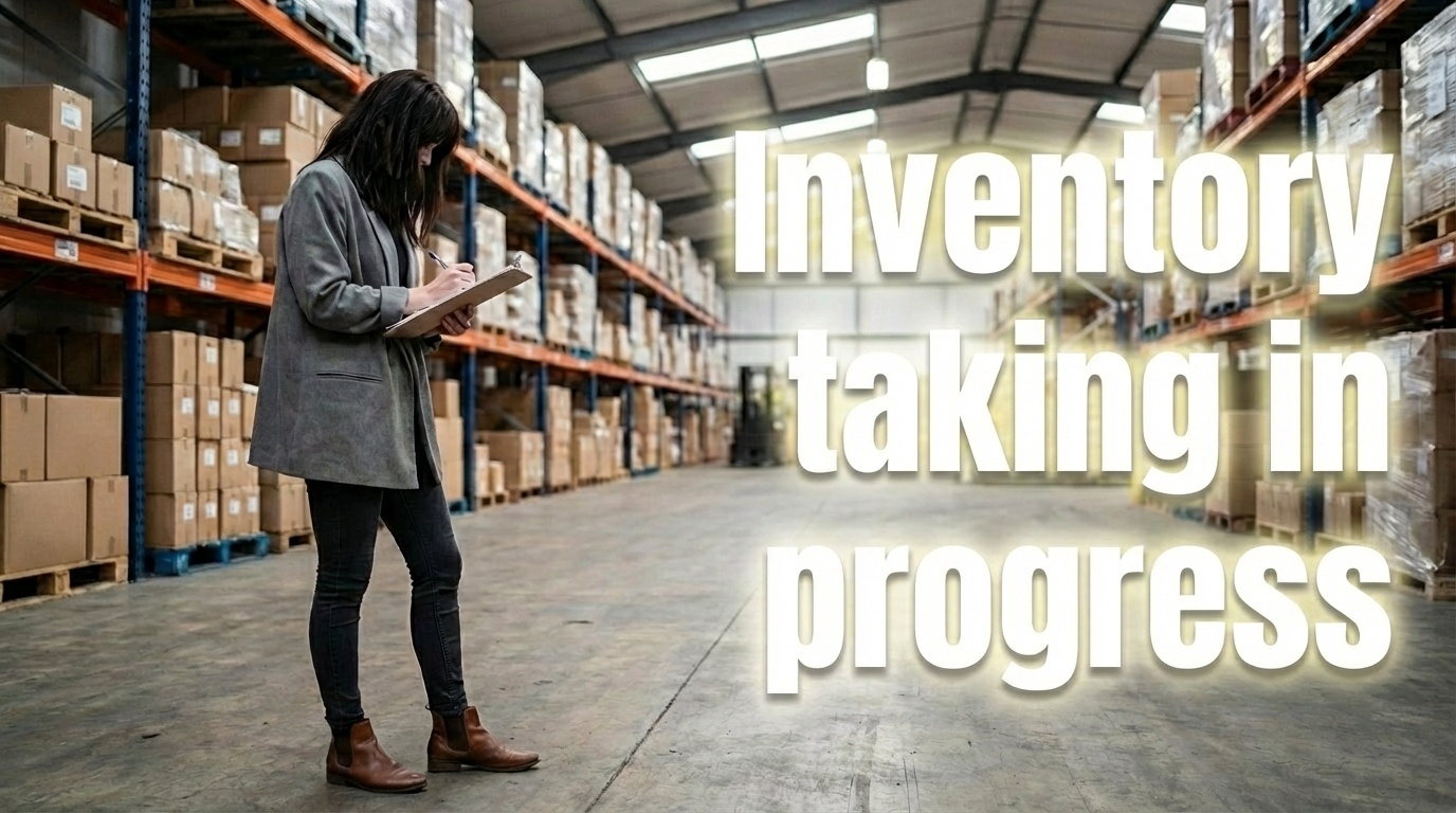 在庫棚卸による発送遅延のご連絡です