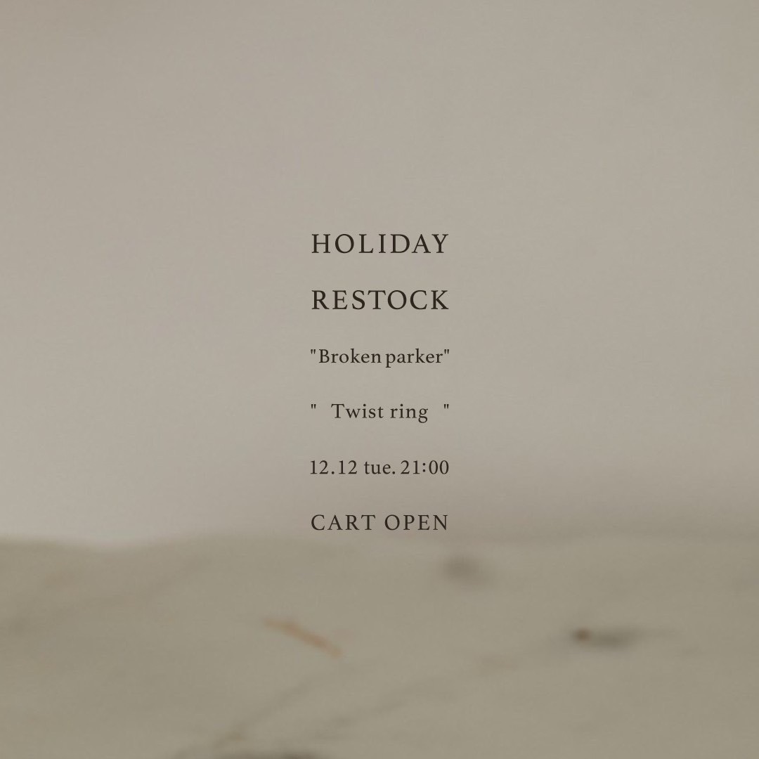 12/12(Tue) 21:00〜 Broken parker&Twist ring Release