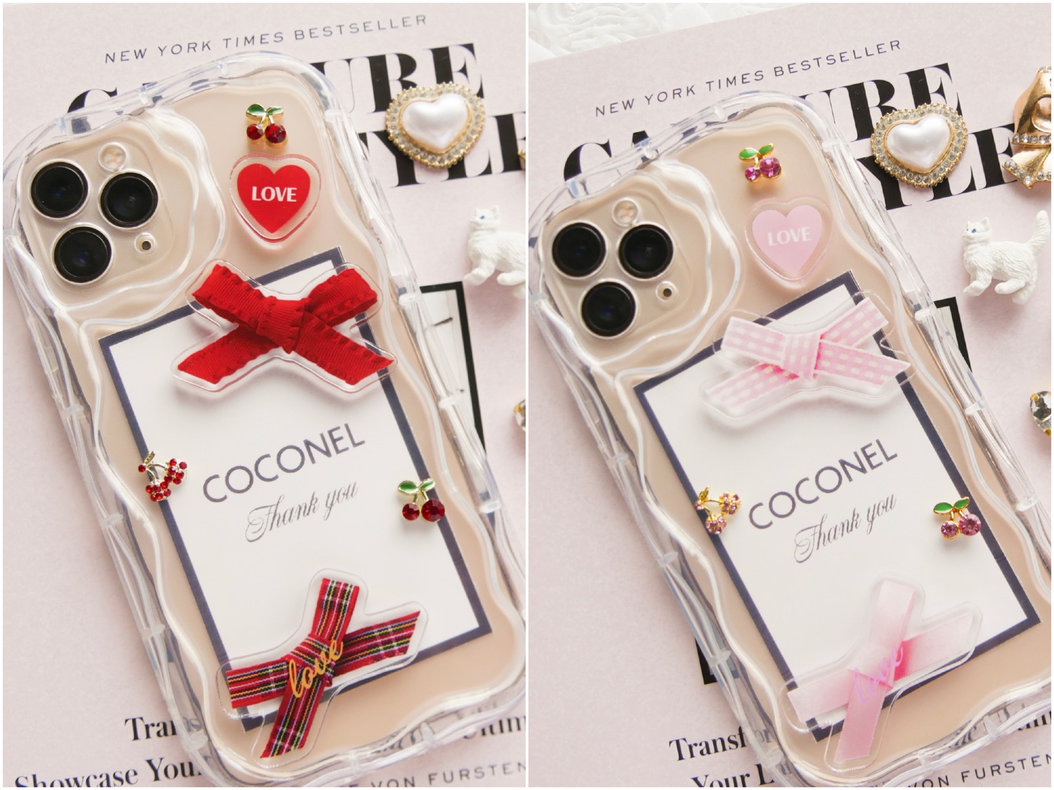 推し活スマホを彩るリボン＆ハートパーツアレンジレシピ♡