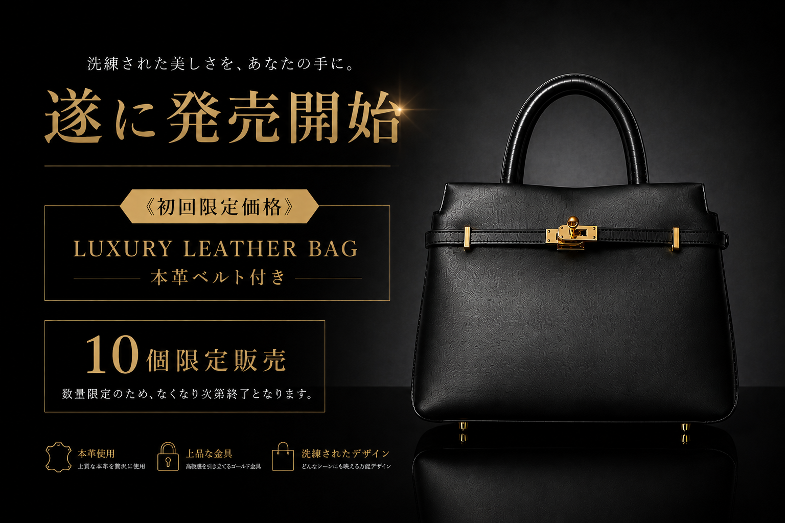 【最終入荷】遂にBELINDAの本革バッグが再登場。