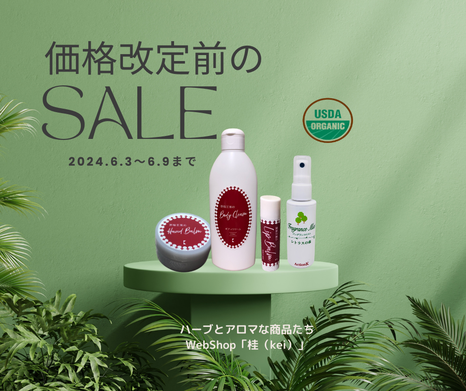 価格改定前のSale　6月3日から9日まで開催中！