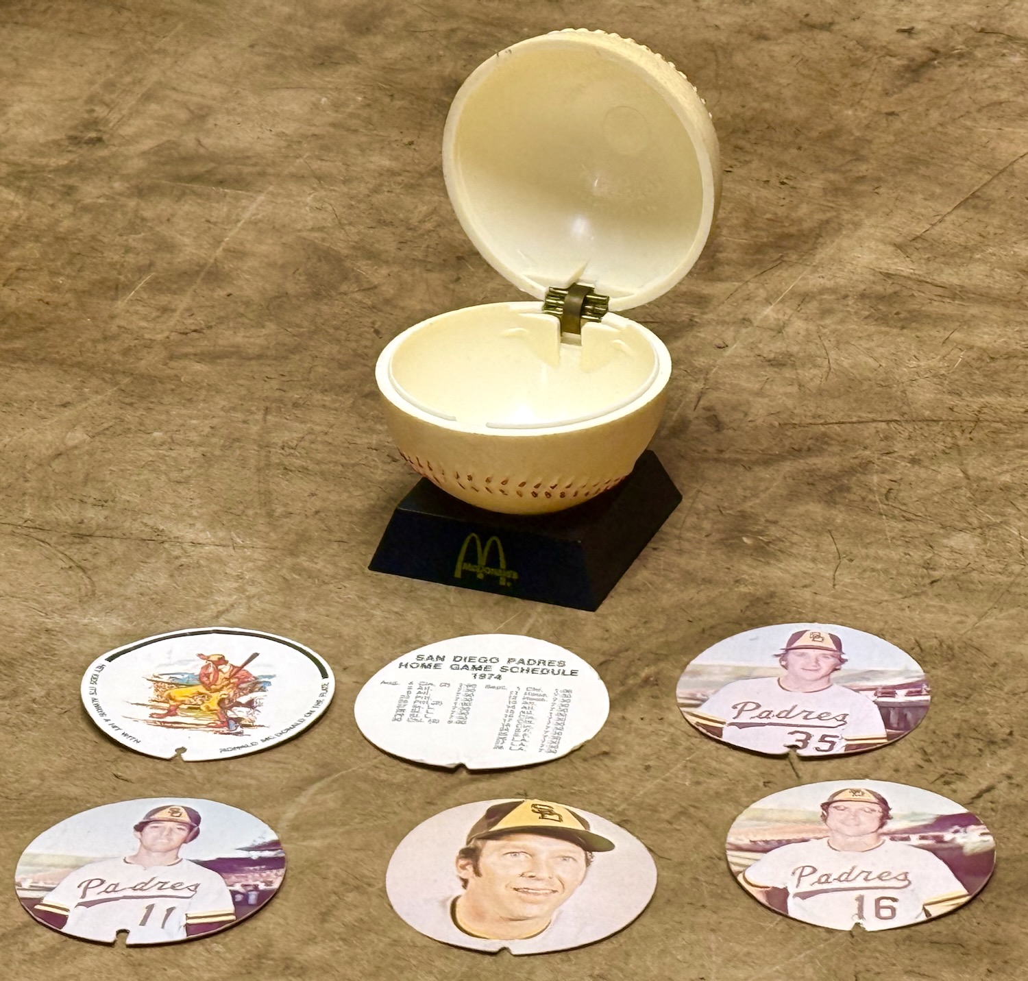 1974年 パドレス×マクドナルド ベースボールカード（店頭）