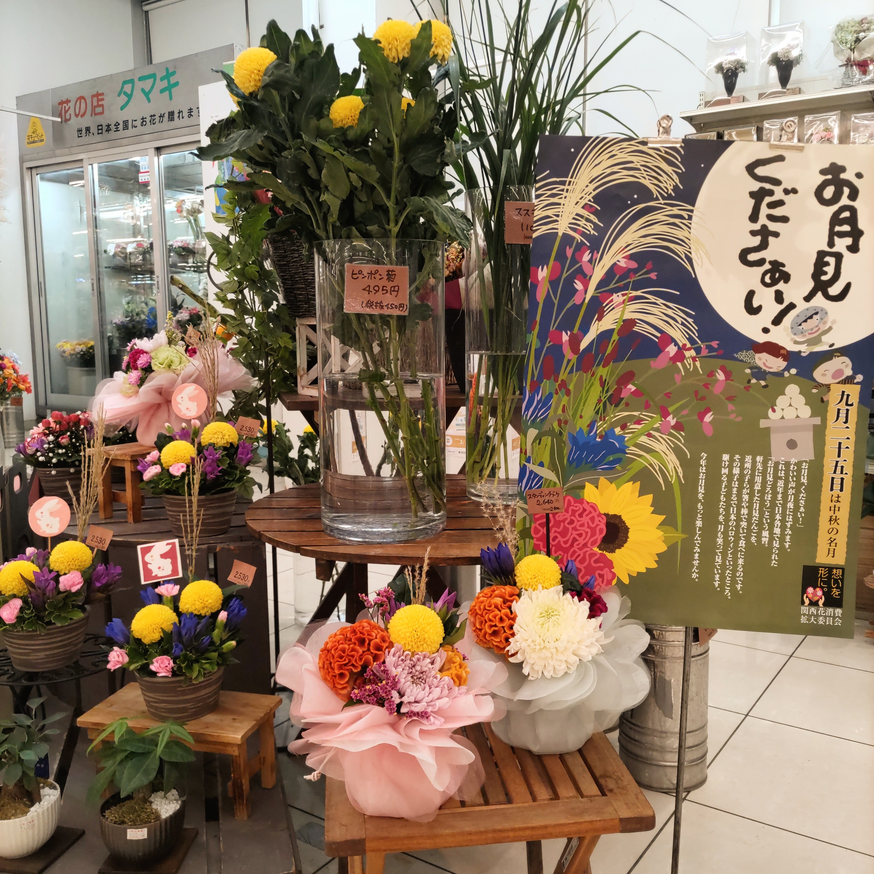 お月見のお知らせ🌾コープみわ店です🌸